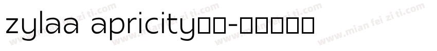 zylaa apricity字体字体转换